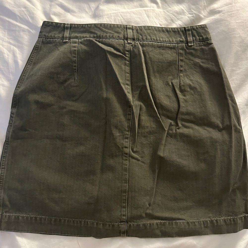 Anine Bing Khaki Mini Skirt with Pockets - Picture 2 of 4
